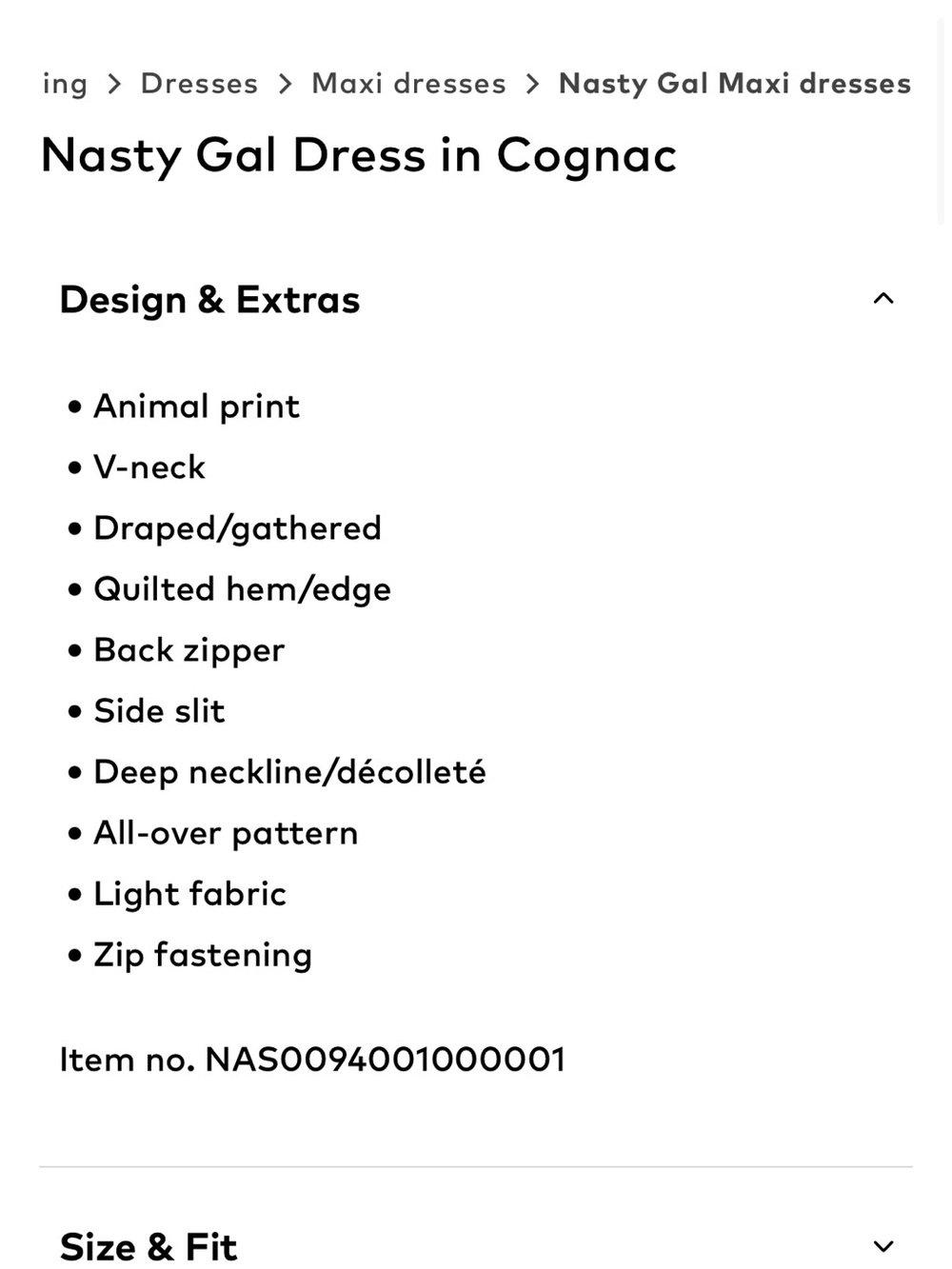 NWT ~ NASTY GAL Cheetah Leopard Slit Flowy Long Maxi
Dress - Picture 12 of 14